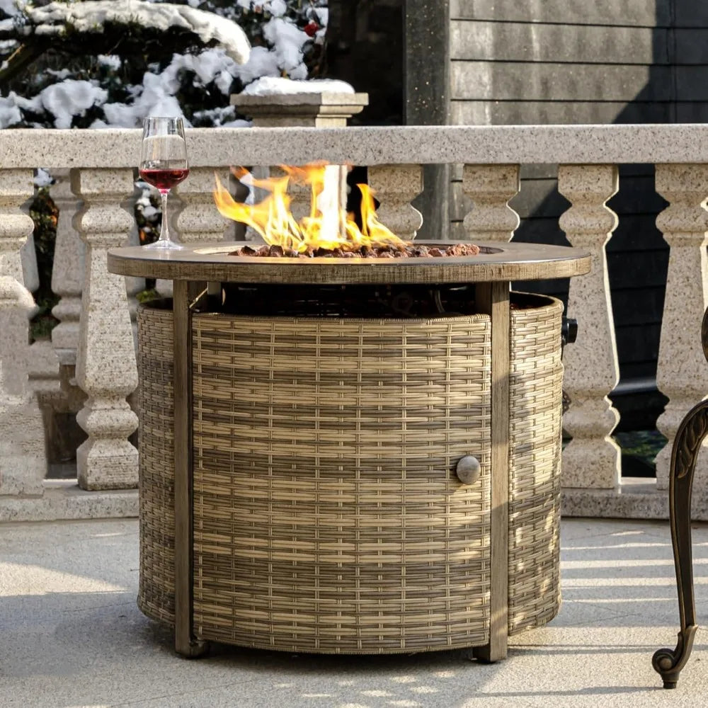 Round Fire Pit Table
