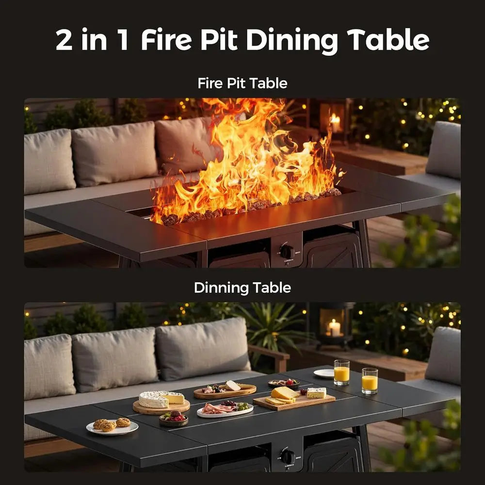 Fire Pit Dining Table