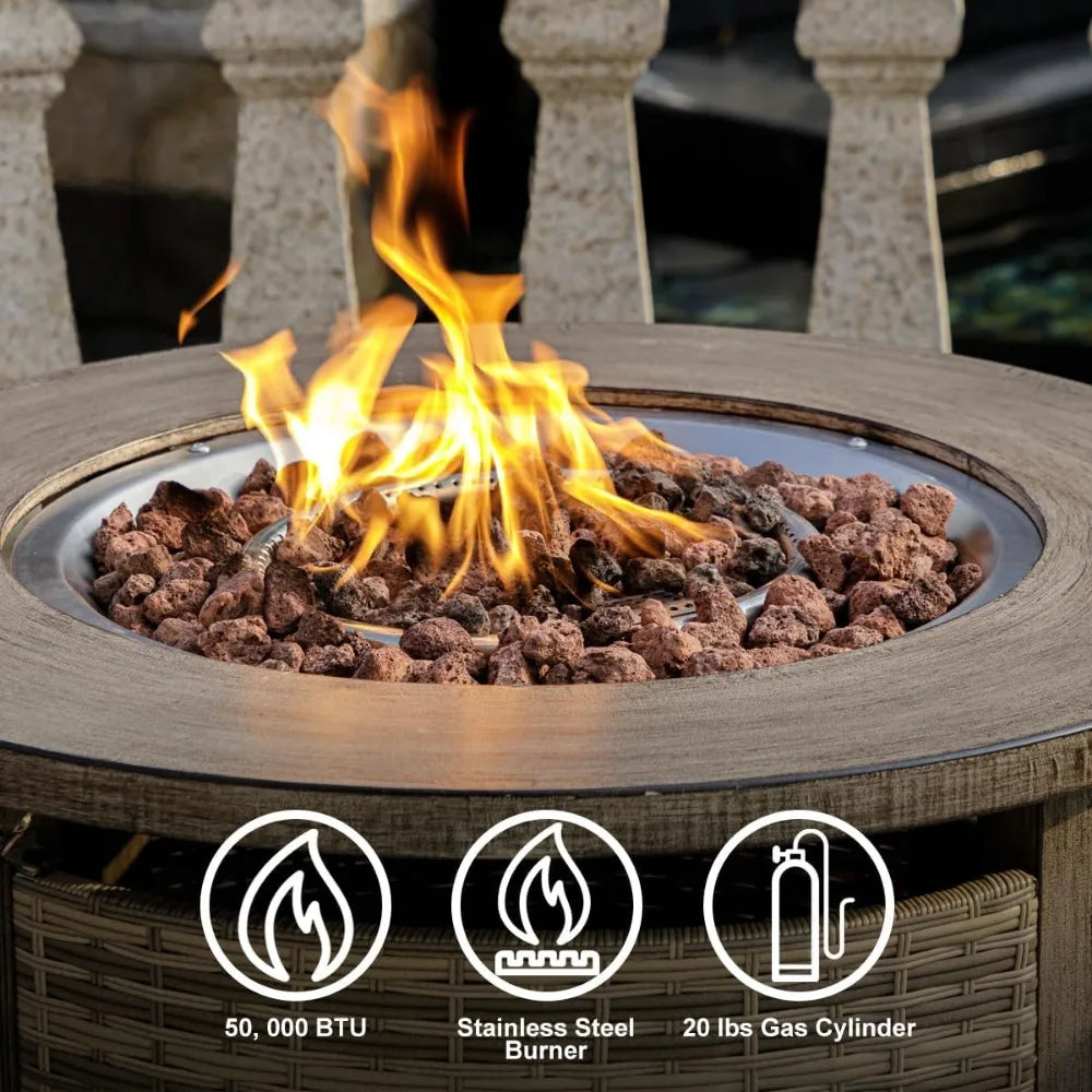 Round Fire Pit Table