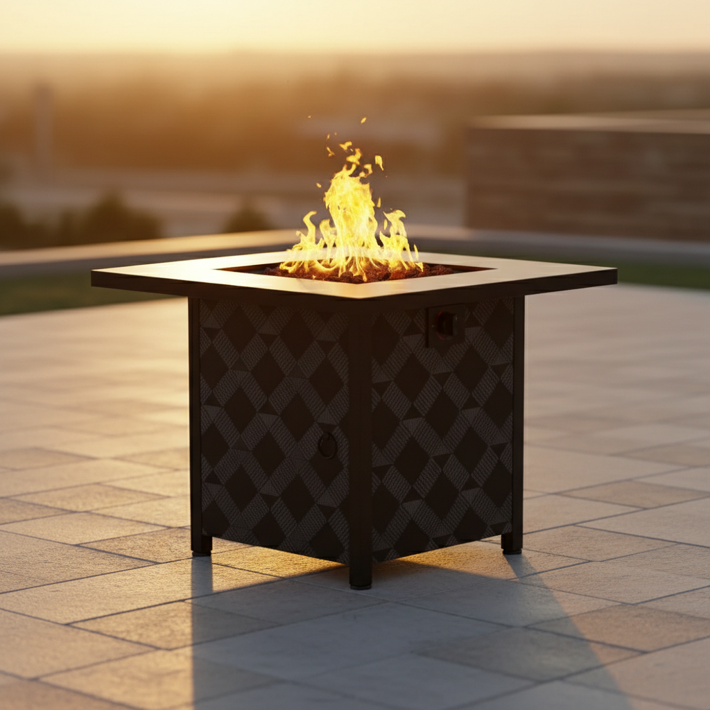 Fire Pit In A Table