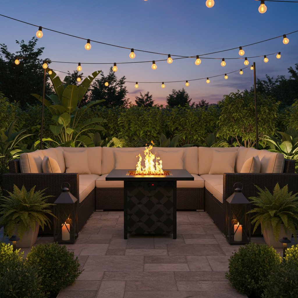 Fire Pit In A Table