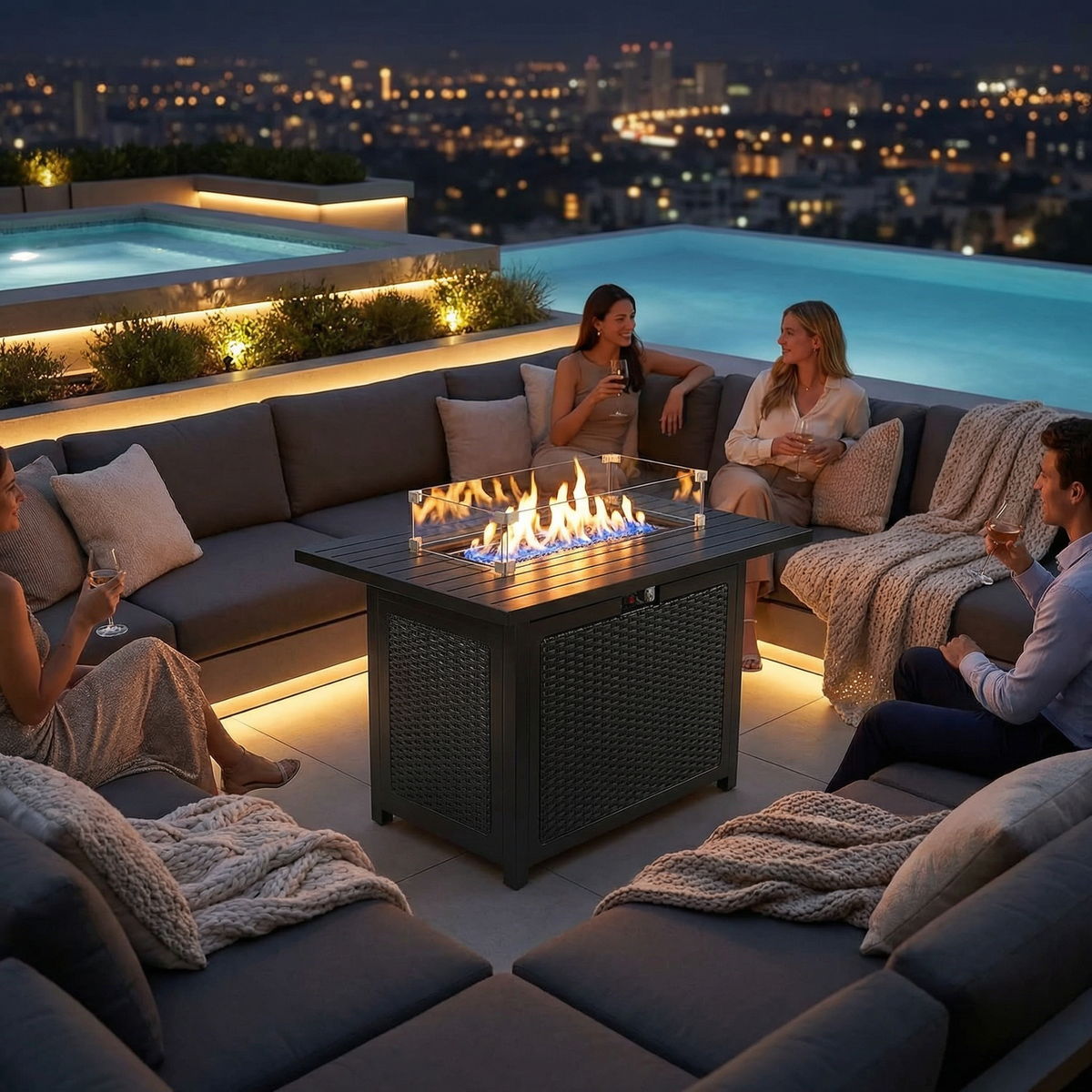 Propane Fire Pit Table