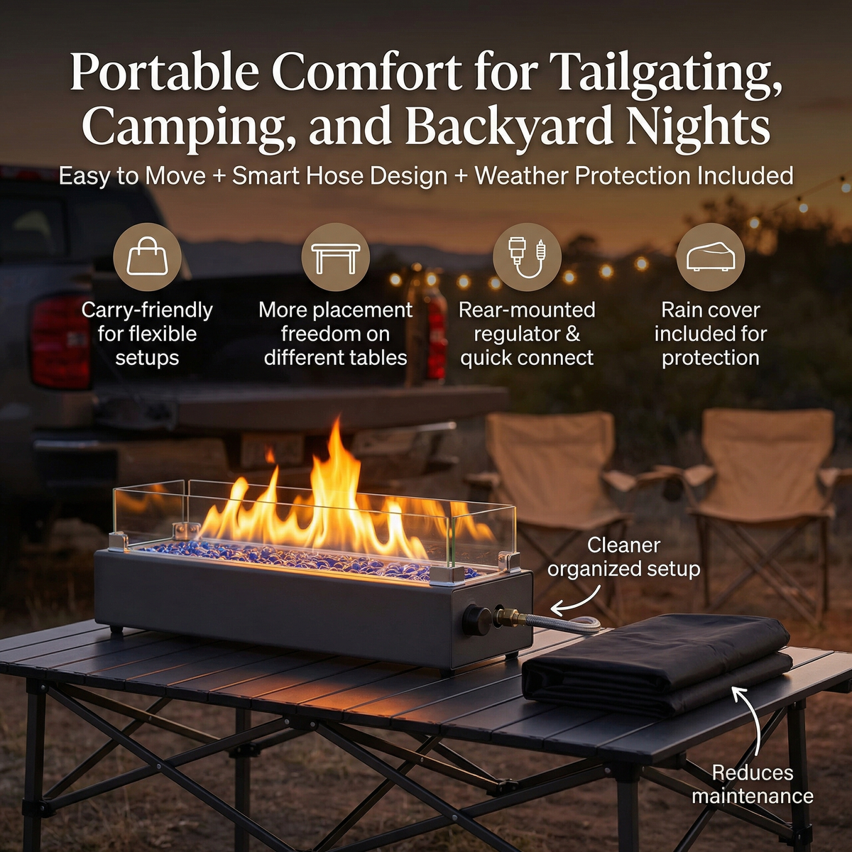 Tabletop Fire Pit Table