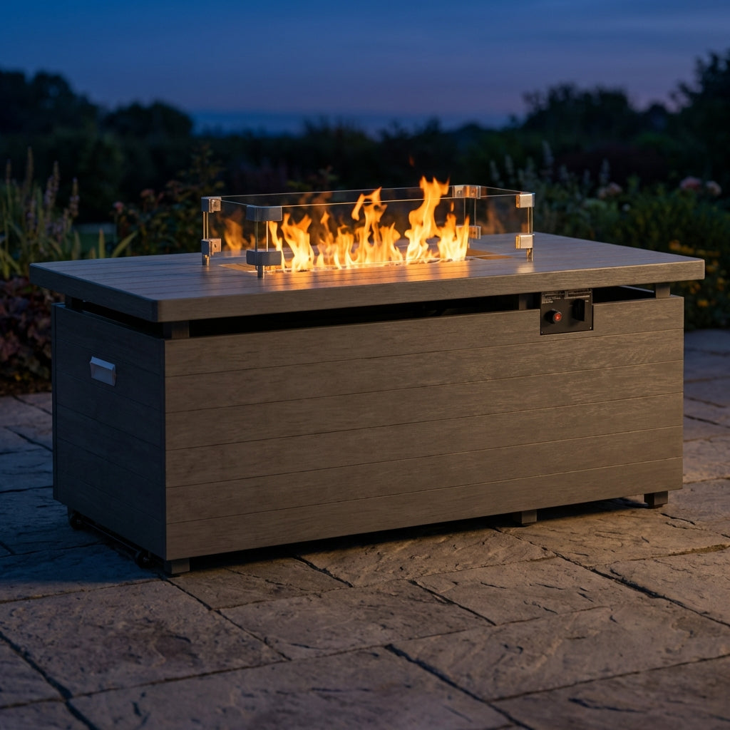 Outdoor Propane Fire Pit Table