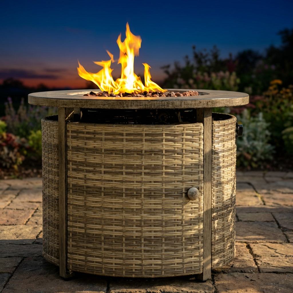 Round Fire Pit Table